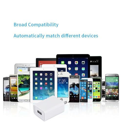 USB Wall Charger FOBSUNLAND ®. USB Wall Plug 5V 2A AC Power Adapter Compatible with iPhone,Pad,Samsung,Tablet,Kindle and More (White 2pack)