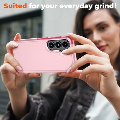 zapica Designed for Samsung Galaxy S26 Plus Case, Light Pink | Military Grade Drop Protection, Dual Layer Structure Design, Heavy Duty Shockproof Non-Slip Phone Cover - color: Light Pink, size: Samsung Galaxy S26 Plus 6.7''