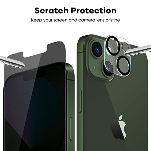 JETech Privacy Screen Protector for iPhone 13 mini, 2+2 Pack - size: iPhone 13 mini
