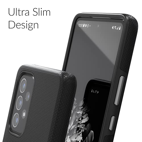 Crave for Samsung Galaxy A53 Case, Shockproof Protection Dual Layer Case for Galaxy A53 5G (6.5 inch) - Black - color: Black