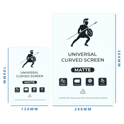 8 inch -11 inch Universal Flexible Hydrogel Film Straight Curved Screen Protector Cut Machine Mobile Phone PAD Tablet Protective Film (Matte, 120mm X 180mm) - color: Matte, size: 120mm X 180mm