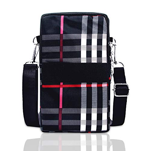 BIAOTIE Lightweight Small Crossbody bags Cell Phone Purses Travel Pouch Shoulder Bag for Women - color: Black Stripes