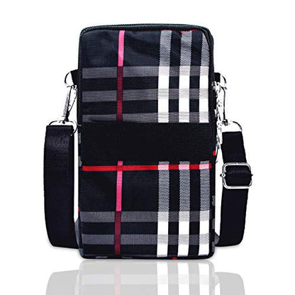 BIAOTIE Lightweight Small Crossbody bags Cell Phone Purses Travel Pouch Shoulder Bag for Women - color: Black Stripes