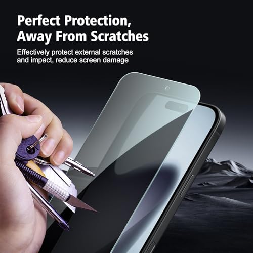 2+2 Pack for iPhone 17 Pro Max Privacy Screen Protector with Camera Lens Protector, Anti Spy Tempered Glass Protection Film with Easy Installation Frame, 9H Hardness, Scratch Resistant, Case Friendly - size: iP17 Pro Max Privacy