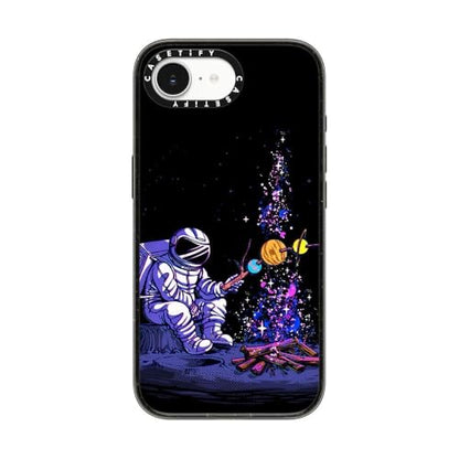 CASETiFY for iPhone 17e / 16e Case - Impact Compatible with MagSafe | 8.2 ft. 4x Military Grade Drop Protection | Moon Camping | Black - color: Moon Camping, size: iPhone 16e (6.1")