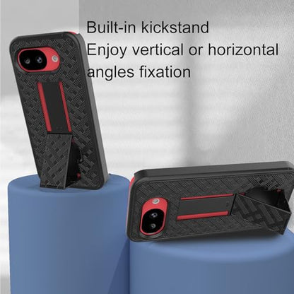 for Google Pixel 10a Stand Case, Belt Clip, Screen Protector-Black | Swivel Kickstand Holder Holster, Slim Shell Slide Pouch Full Body Protective, Rugged Shockproof Drop Defense Cell Phone Cover - size: Pixel 10a