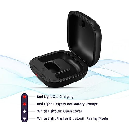 Replacement Charging Case Compatible with Powerbeats Pro: Charger Case with Bluetooth Pairing Button, 700mAh Battery, Not Included Earbuds - color: Powerbeats Pro 1 Black
