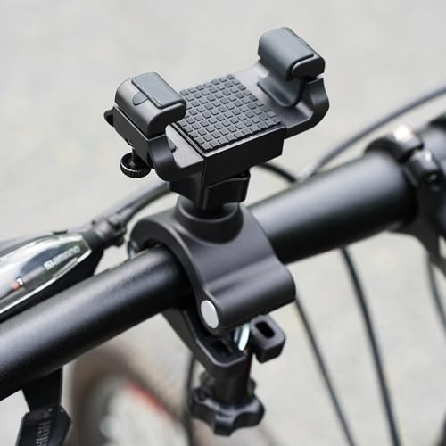 UPPEL Bike Phone Mount 360° Rotatable Bike Phone Holder Universal Cell Phone Bicycle Stand for iPhone and More 3.5-7 inch Cellphone - 2.1-3.5 in Width-Black
