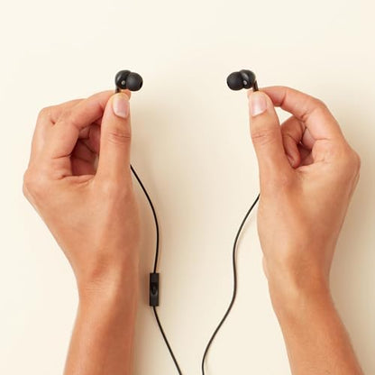 Amazon Basics 3.5mm Wired Earbuds 2 Pack, In-Ear Headphones with Built-In Microphone & Track Control, S/M/L Ear Tips, Compatible with Phones, Laptops & Tablets - size: 2 Pack, style: 3.5mm Aux
