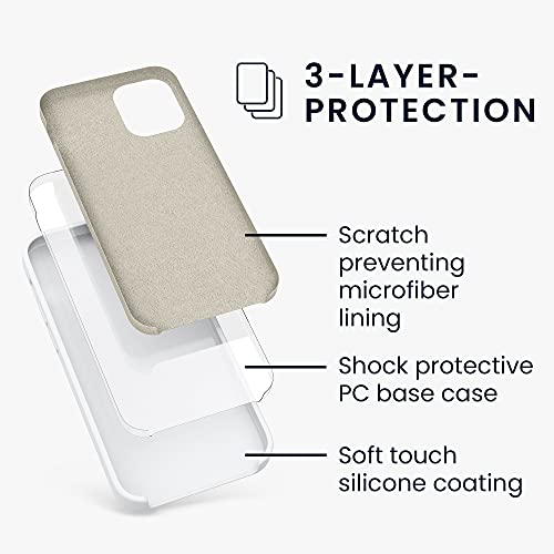 kwmobile Case Compatible with Apple iPhone 12 mini Case - TPU Silicone Phone Cover with Soft Finish - White - color: white, size: iPhone 12 mini