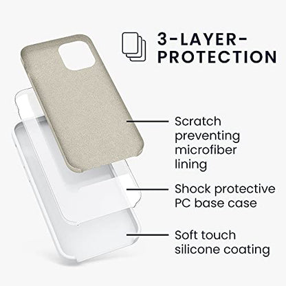 kwmobile Case Compatible with Apple iPhone 12 mini Case - TPU Silicone Phone Cover with Soft Finish - White - color: white, size: iPhone 12 mini
