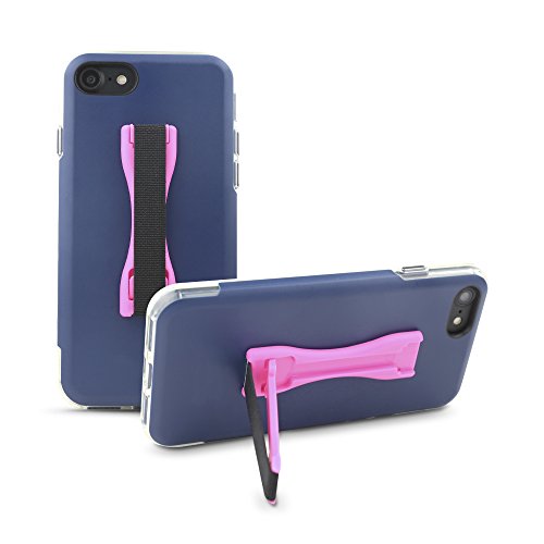Gear Beast Cell Phone Grip Stand, Universal Phone Strap Finger Holder with Pop Out Kickstand for Men and Women, Ultra Slim Pocket Friendly - Pink - color: Pink