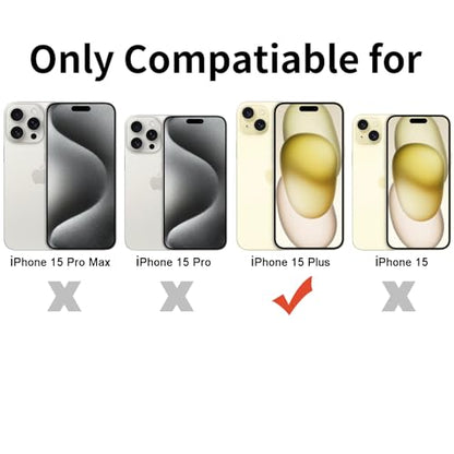 TENOC Phone Case Compatible with iPhone 15 Plus, Clear Case Shockproof Protective Bumper Slim Cover for 6.7 Inch - color: Clear, size: iPhone 15 Plus