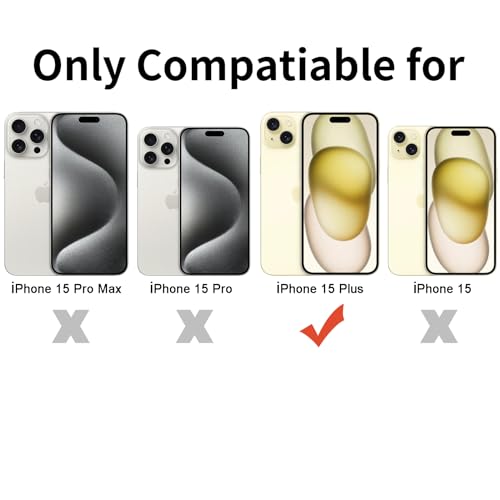 TENOC Phone Case Compatible with iPhone 15 Plus, Clear Case Shockproof Protective Bumper Slim Cover for 6.7 Inch - color: Clear, size: iPhone 15 Plus