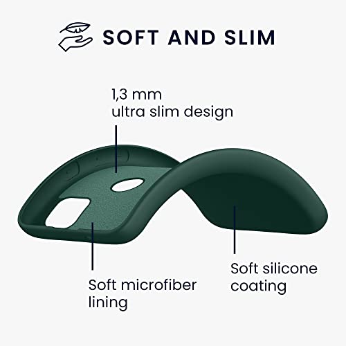 kwmobile Case Compatible with Google Pixel 4a Case - Slim Protective TPU Silicone Phone Cover - Moss Green - color: moss green
