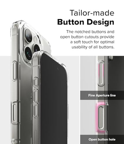 Ringke for iPhone 16 Pro Case [Fusion Matte Clear] | Oil & Dirt Resistant, Anti-Fingerprint Technology Prevents Oily Smudges, Frosted Coating Feels Velvety Soft - size: iPhone 16 Pro