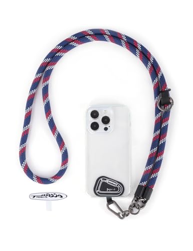 Cell Phone Lanyard ×1, Tether Tab ×2, Universal Adjustable Phone Strap, Crossbody, Neck Phone Lanyard, Rope Strap - color: Liberty Line