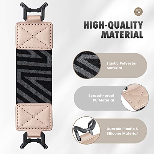 MoKo Security Hand-Strap for 6-8" Kindle eReaders Fire Tablets, Rose Gold - color: 1-c-rose Gold, style: Patterned Strap