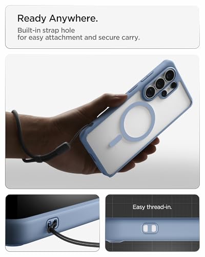 Spigen for Galaxy S26 Ultra Case, Ultra Hybrid MagFit [Anti-Yellowing] [Compatible with MagSafe] [Fast Wireless Charging] - Light Blue - color: Light Blue, size: Galaxy S26 Ultra