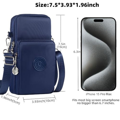 JANKS Small Crossbody Bags for Women Mini Cell Phone Purses Handbag Shoulder Bag - color: 010 Darkblue