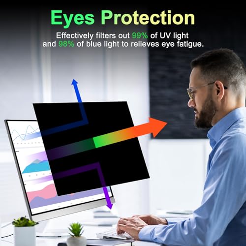 Magnetic 23.8 Inch Monitor Privacy Screen for 16:9 Aspect Ratio - size: For Computer Monitor 23.8Inch