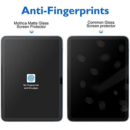 Mothca Matte Glass Screen Protector for iPad 11-inch A16 2025 (11th Generation) / iPad 10th Generation 10.9-inch 2022 Anti-Glare & Anti-Fingerprint Tempered Glass (Not Privacy) with Alignment Frame - size: iPad 11th 11"/iPad 10th 10.9"