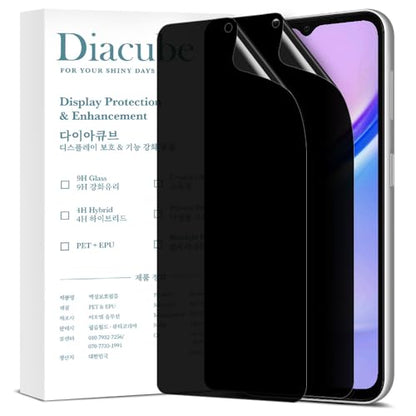 For Samsung Galaxy A15 (Buddy 3) 27° Privacy Screen Protector [2-PACK] 6H Anti-Spy PET Film, Scratch Resistant, Easy Installation w/ Alignment Jig [!]Galaxy A series with optical fingerprint sensors do not support fingerprint unlocking with a privacy film