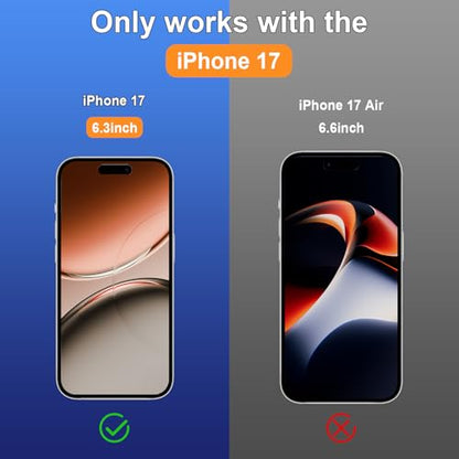 2 Pack for iPhone 17 6.3" Matte Privacy Screen Protector Anti-glare Anti-spy Tempered Glass Film Anti-fingerprint Easy Installation - size: iPhone 17