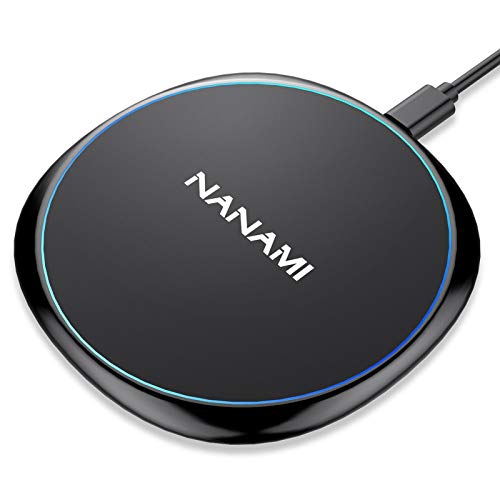 NANAMI 10W Max Wireless Charger Pad for iPhone, Samsung and Other Devices - color: Black
