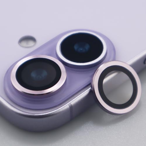 for iPhone 17 Camera Lens Protector Metal Tempered Glass Screen Accessories Cover (Purple) - color: Purple