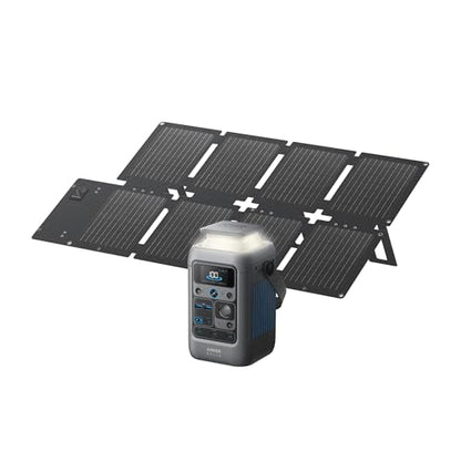 Anker SOLIX C300 DC Portable Power Station and 60W Solar Panel, 288Wh, 300W - style: C300 DC + 60 W Solar Panel