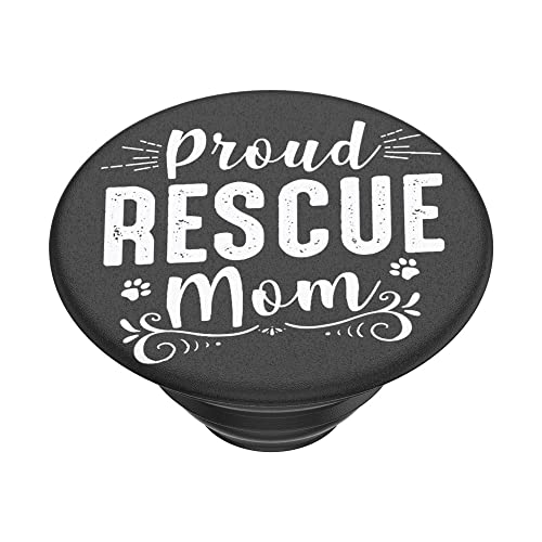 PopSockets Adhesive Phone Grip, Holder- Proud Rescue Mom - color: Proud Rescue, style: Adhesive