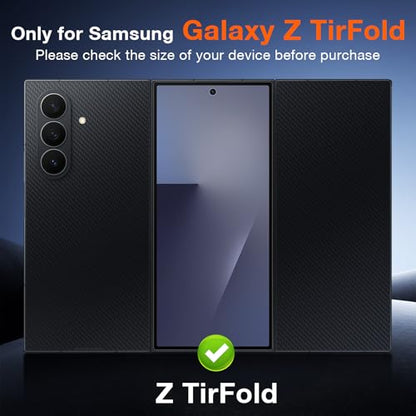 Asstar 2 Pack Samsung Galaxy Z TirFold Privacy Screen Protector | 9H Hardness Tempered Glass Front Privacy Screen Protector, Anti-Scratch, Case Friendly Accessories, Bubble Free - color: Black-Galaxy Z TirFold