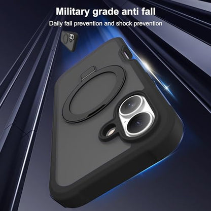 Compatible with iPhone 17 Case with Stand 6.3",Black - color: Black, size: Iphone 17