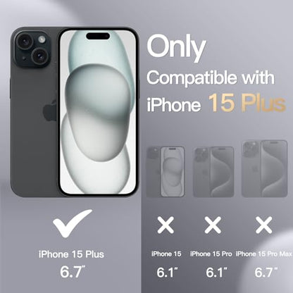 JETech Silicone Case for iPhone 15 Plus, Black | Silky Soft Touch, Shockproof Protection, Scratch Resistant, Microfiber Lining - color: Black, size: iPhone 15 Plus