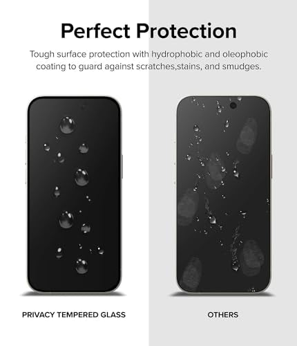 Ringke for iPhone 15 Plus Screen Protector [Privacy Glass] - size: iPhone 15 Plus