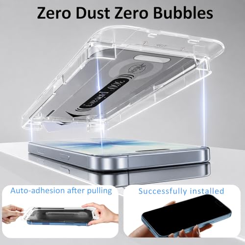 2 Pack 360 Privacy Screen for iPhone 17/17 Pro/16 Pro,Easy Install - size: 17/17 Pro/16 Pro