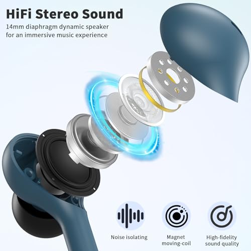 USB C Headphones Wired Earbuds for iPhone 18 Pro Max 17 16 15,Blue - color: Blue