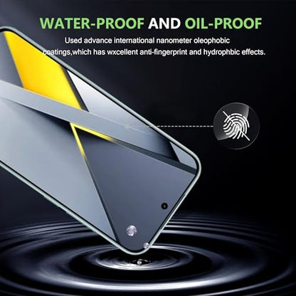 for Xiaomi POCO F8 Pro Screen Protector with Camera Lens Protector, 9H Hardness Anti-Scratch Tempered Glass flim, Case Friendly, Anti-Fingerprint,Anti-Scratch (2+2 PACK) - color: POCO F8 Pro