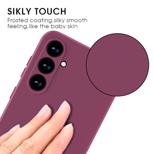 X-level for Samsung Galaxy S23 FE Case Slim Fit Ultra-Thin Super Soft TPU Phone Back Cover, Light Protective Matte Finish Coating Case for Samsung S23 FE 5G -WineRed - color: Winered
