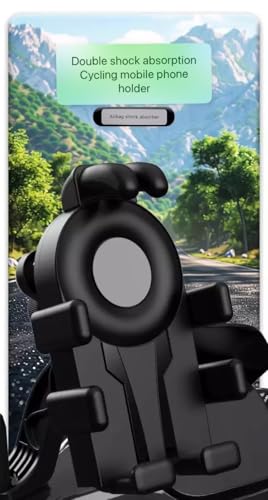2026Anti-Theft Motorcycle Phone Mount Holder with Vibration Dampener High-Speed Secure Lock, Adjustable Size Handlebar Cellphone Cradle for Bike Bicycle Scooter ATV, Octopus Gripper ﻿