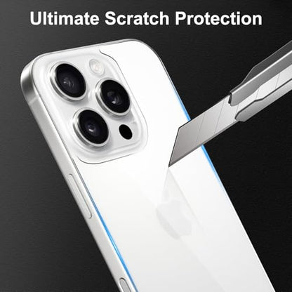 [3 Pack] Screen Protector for iPhone 16 Pro Max - Front and Back Tempered Glass Protective Film (6.9")