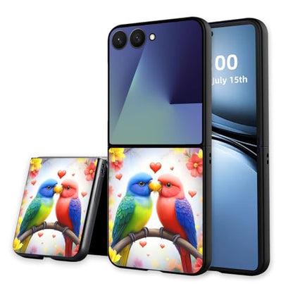 for Z Flip 7 Case Ultra Thin 1.2mm Matte Hard PC Phone Cover- Anti-Scratch Anti-Fingerprint Slim Fit Shockproof Protection Cover for Samsung Galaxy Z Flip 7 Case,Love Birds - color: Love Birds