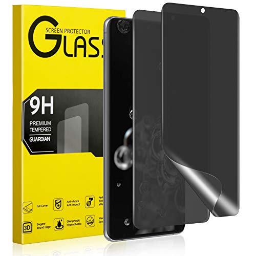 Galaxy S20 Ultra Privacy Screen Protector, [Anti-Spy] [Case Friendly] [Full Coverage] [Support in-Screen Unlock] Premium Flexible Film Screen Protector for Samsung Galaxy S20 Ultra [2-Pack] - size: for Samsung Galaxy S20 Ultra