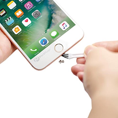 SIM Card Ejector Tool 6 Pack with Textured Grip and Cleaning Brush, Silver - color: Silver