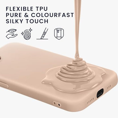 kwmobile Case Compatible with Apple iPhone 17e / iPhone 16e Case - Soft Slim Protective TPU Silicone Cover - Coconut Swirl - color: Coconut Swirl