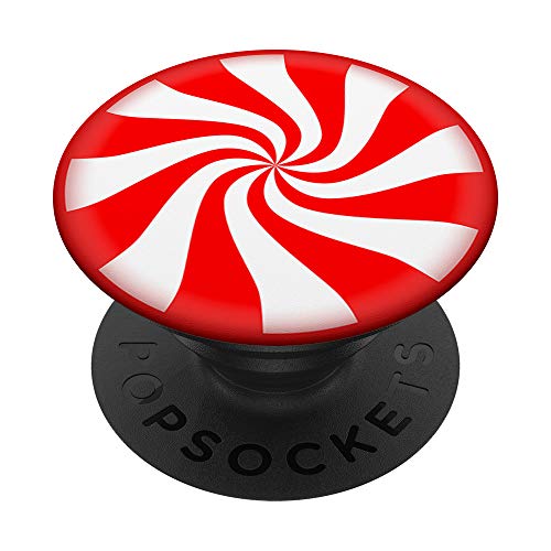 Candy Cane pattern Stocking Stuffer Gift for Christmas PopSockets PopGrip: Swappable Grip for Phones & Tablets