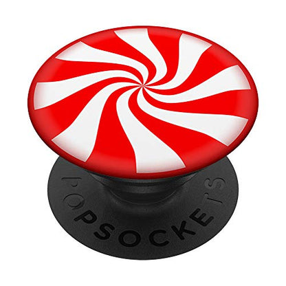 Candy Cane pattern Stocking Stuffer Gift for Christmas PopSockets PopGrip: Swappable Grip for Phones & Tablets