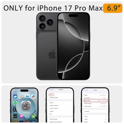 for iPhone 17 Pro Max Case Tortoise Shell Cute Design | [Military Grade Protection], 8FT Drop Resistant Shockproof Heavy Duty Phone Case Cover Women Men for iPhone 17 Pro Max 6.9” - size: iPhone 17 Pro Max