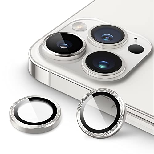 JETech Camera Lens Protector for iPhone 14 Pro/14 Pro Max, Silver, 1 Set - color: Silver